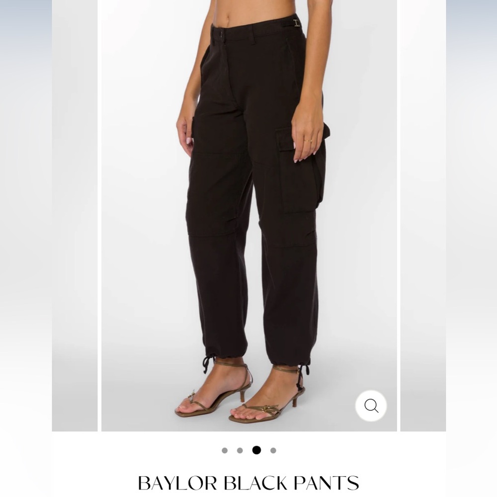 Velvet Heart - Baylor Black Cargo Pants